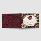 Steampunk Gothicテーマ結婚のパーソナライズされた ゲストブック (全面)