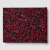 Steampunk Gothicテーマ結婚のパーソナライズされた ゲストブック (裏面)