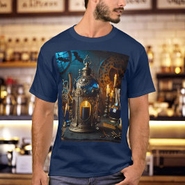 Steampunk Gothic ビクトリアン Scientists Lab Lantern Tシャツ