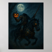 Steampunk  Gothic Headless Horseman ポスター (正面)