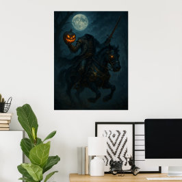 Steampunk  Gothic Headless Horseman ポスター