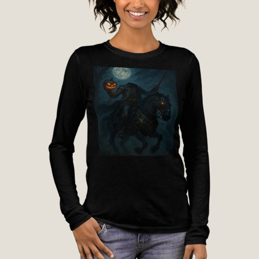 Steampunk Gothic Horror Headless Horseman トライブレンドＴシャツ (正面)