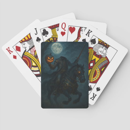Steampunk Gothic Horror Headless Horseman トランプ (裏面)