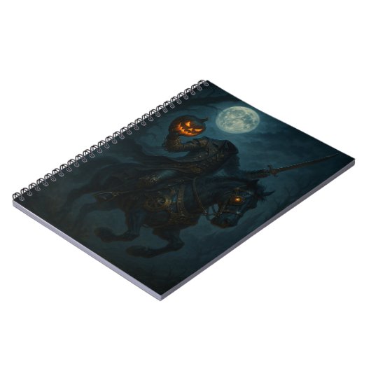 Steampunk Gothic Horror Headless Horseman ノートブック (左側)