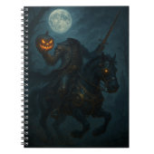 Steampunk Gothic Horror Headless Horseman ノートブック (正面)