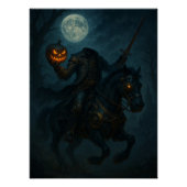 Steampunk Gothic Horror Headless Horseman ポスター (正面)