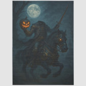 Steampunk Gothic Horror Headless Horseman 薄葉紙