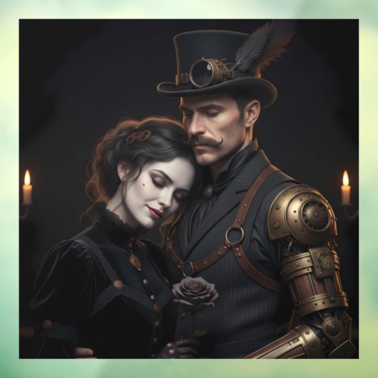 Steampunk Gothic Paar ウィンドウサイン (シート3)