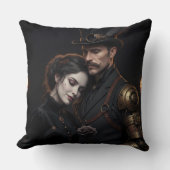 Steampunk Gothic Paar Kissen クッション (正面)
