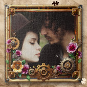 Steampunk Gothic Romantic Photo Personalized ジグソーパズル