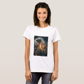 Steampunk Great Wave of London- Ladies T-Shirt Tシャツ (正面フル)