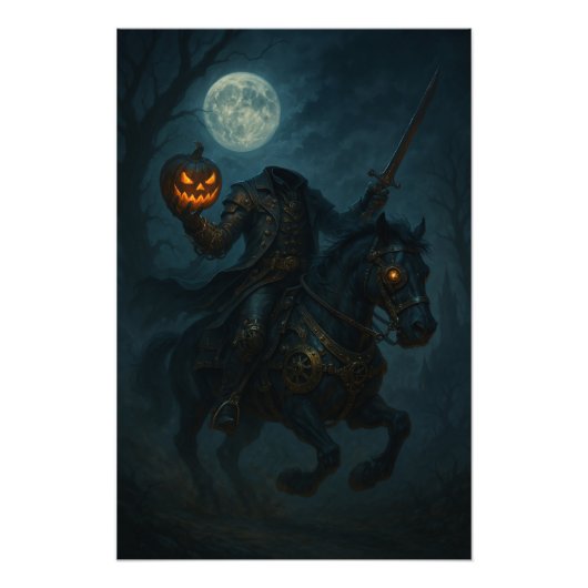 Steampunk Headless Horseman フォトプリント (正面)