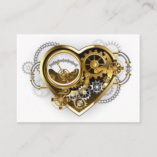 Steampunk Heart with a Manometer コーリングカード (正面)
