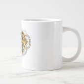 Steampunk Heart with a Manometer ジャンボコーヒーマグカップ (右)