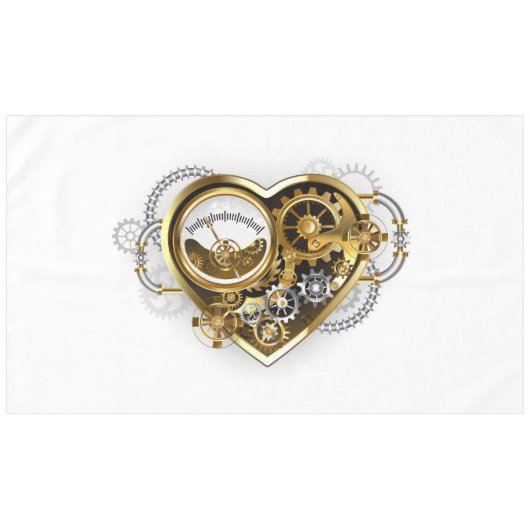 Steampunk Heart with a Manometer テーブルクロス (正面(横))