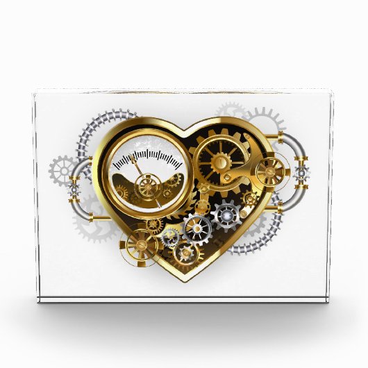 Steampunk Heart with a Manometer フォトブロック (正面)