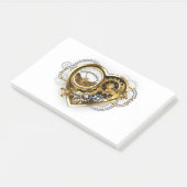 Steampunk Heart with a Manometer ポストイット (アングル)