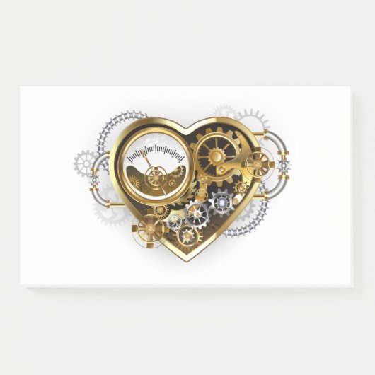 Steampunk Heart with a Manometer ポストイット (正面)