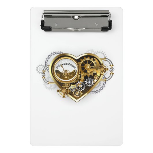 Steampunk Heart with a Manometer ミニクリップボード (正面)