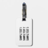 Steampunk Heart with a Manometer ラゲッジタグ (裏面縦)