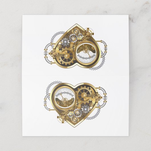 Steampunk Heart with a Manometer ロイヤリティカード (外部開封)