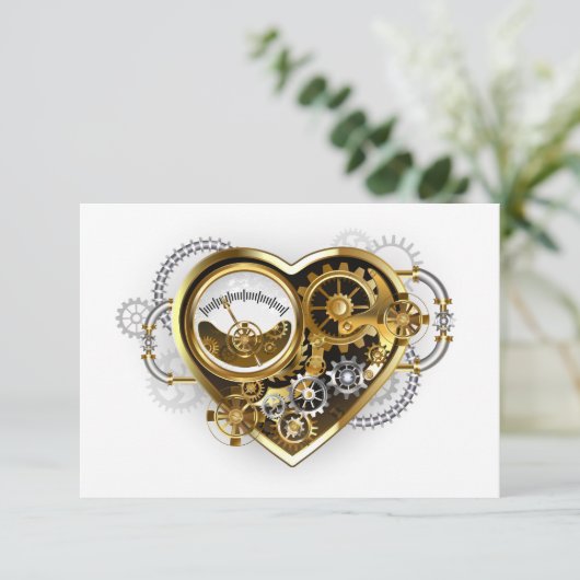 Steampunk Heart with a Manometer 出欠カード (スタンド正面)