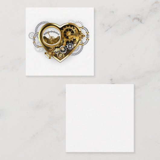 Steampunk Heart with a Manometer 割引カード (正面/裏面)