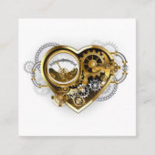 Steampunk Heart with a Manometer 割引カード (正面)