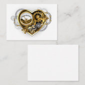 Steampunk Heart with a Manometer 割引カード (正面/裏面)