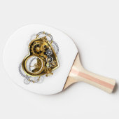 Steampunk Heart with a Manometer 卓球ラケット (横)