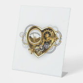Steampunk Heart with a Manometer 台座サイン (正面)
