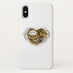 Steampunk Heart with a Manometer iPhone X ケース