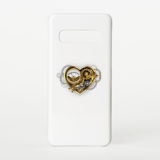 Steampunk Heart with a Manometer Samsung Galaxyケース (裏面)