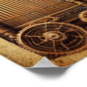 Steampunk Hornsギアキーボードシートミュージック ポスター (角)