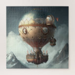 Steampunk Hot Air Balloon ジグソーパズル<br><div class="desc">This is an AI image I created using Midjourney.</div>