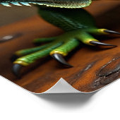 Steampunk Iguana in a Victorian Setting ポスター (角)