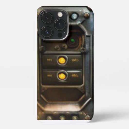 Steampunk III iPhone 13 Proスリムフィットケース、光沢 iPhoneケース (裏面)
