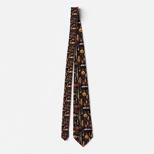 Steampunk Industrial Custom Necktie Tie ネクタイ (裏面)