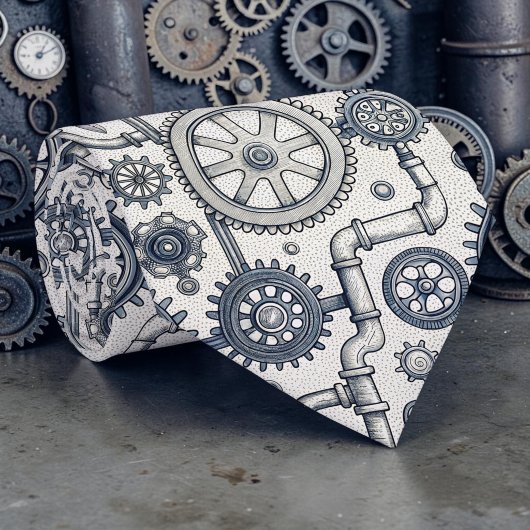 Steampunk Industrial Custom Necktie Tie ネクタイ