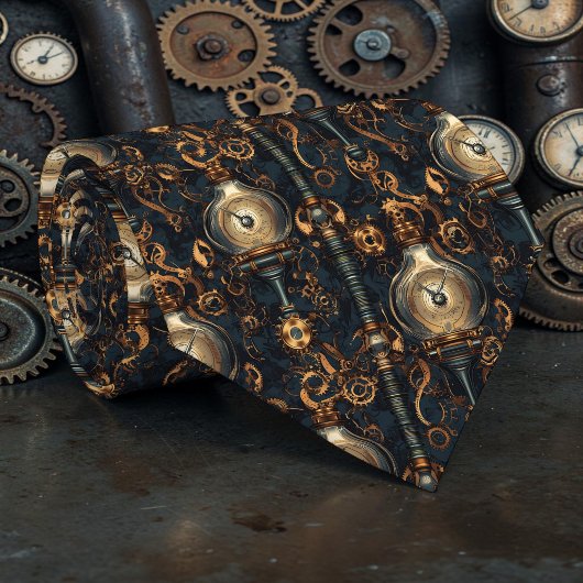 Steampunk Industrial Custom Necktie Tie ネクタイ