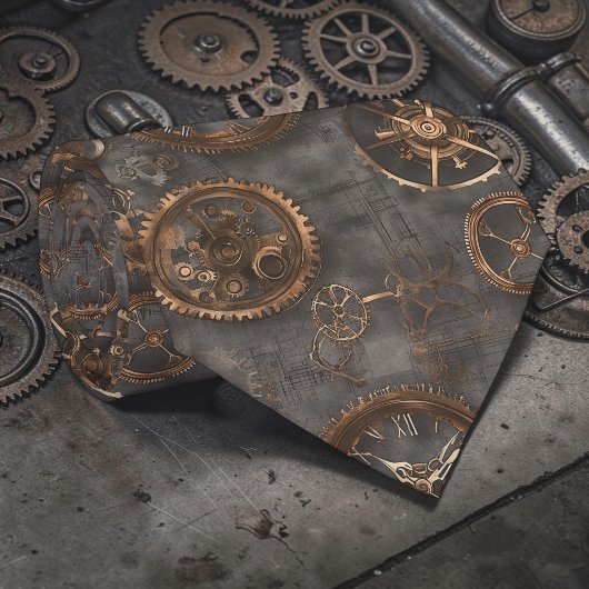 Steampunk Industrial Custom Necktie Tie ネクタイ