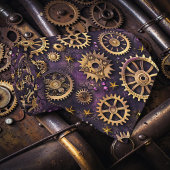 Steampunk Industrial Custom Necktie Tie ネクタイ