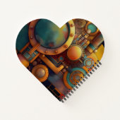 Steampunk Industrial Geometry Art ノートブック (裏面)