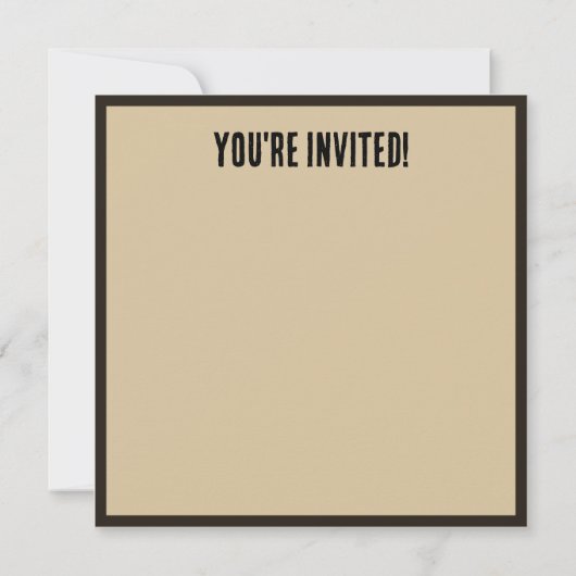 Steampunk Inventorトップハットパーソナライズされたイベント 招待状 (裏面)