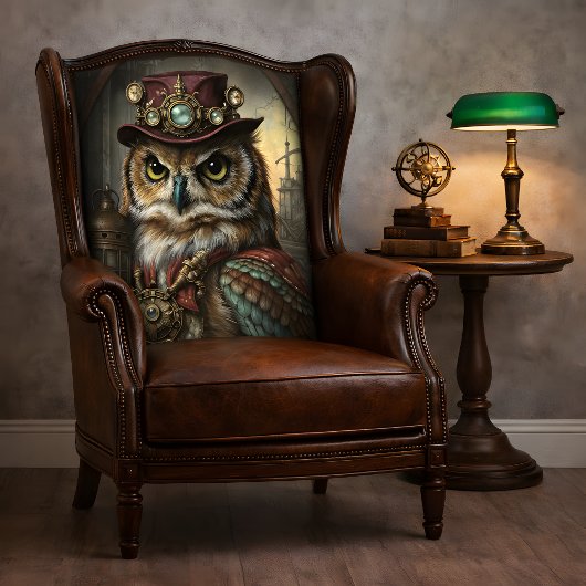 Steampunk Inventor Owl Whimsical Vintage Decoupage 薄葉紙