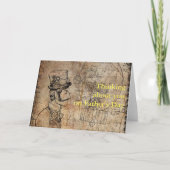 Steampunk Inventor Top Hat Father's Day カード (正面)