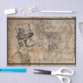 Steampunk Inventor Top Hat Scentist Clockwork 薄葉紙 (クラフト)