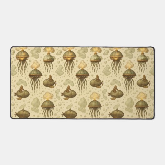 Steampunk Jellyfish Airship Fleet デスクマット (正面)