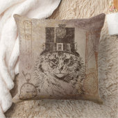 Steampunk Kitty Cat in Top Hat,ギア，ポケータッチ クッション (ブランケット)