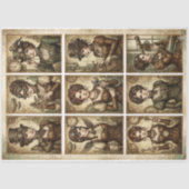 Steampunk Ladies decoupage for Small projects  薄葉紙 (正面)